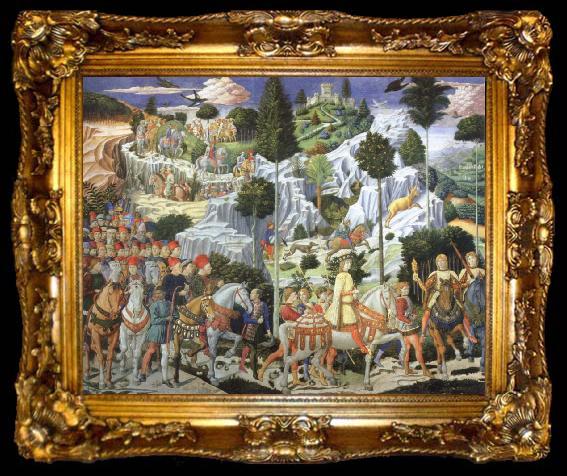 framed  Benozzo Gozzoli Journey of the Magi to Bethlehem, ta009-2