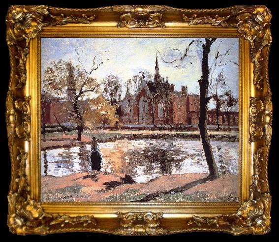 framed  Camille Pissarro Dodge College, ta009-2