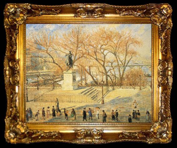 framed  Camille Pissarro The statue of the morning sun, ta009-2