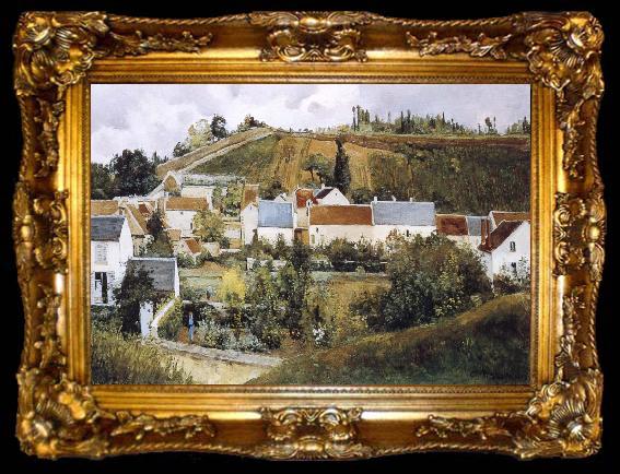 framed  Camille Pissarro Pang plans Schwarz, tiare slopes, ta009-2