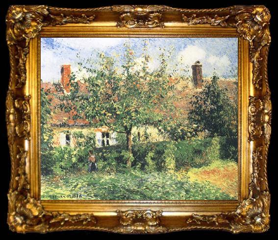 framed  Camille Pissarro Farmhouse, ta009-2