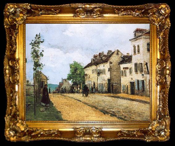 framed  Camille Pissarro Pang plans go way oise, ta009-2