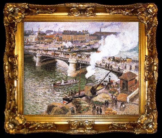 framed  Camille Pissarro Rainy Rouen, ta009-2