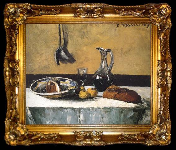 framed  Camille Pissarro There is still life wine tank, ta009-2