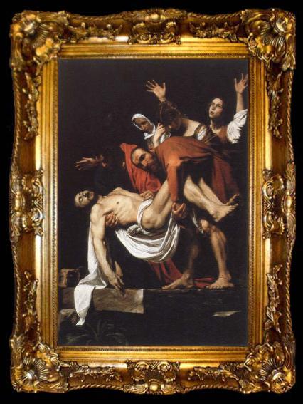 framed  Caravaggio the entombment, ta009-2