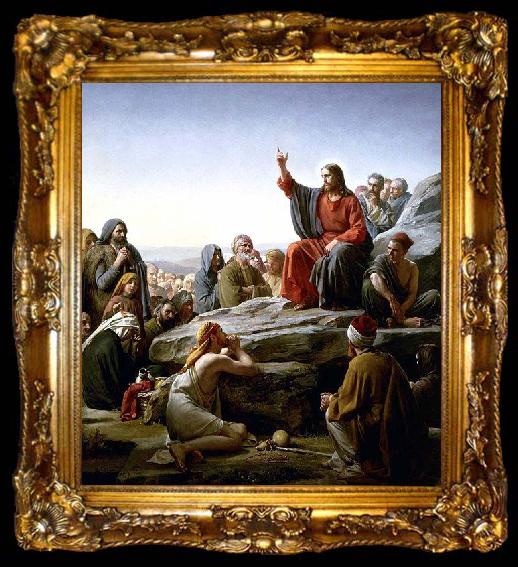 framed  Carl Heinrich Bloch The Sermon on the Mount by Carl Heinrich Bloch, ta009-2