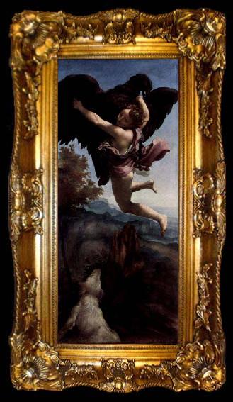 framed  Correggio Ganymede Abducted by the Eagle, ta009-2