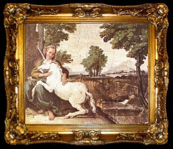 framed  Domenichino A Virgin with a Unicorn, ta009-2