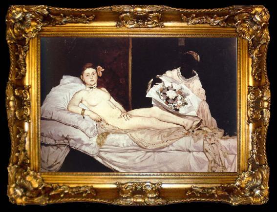 framed  Edouard Manet olympia, ta009-2