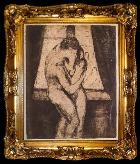 framed  Edvard Munch Kiss, ta009-2