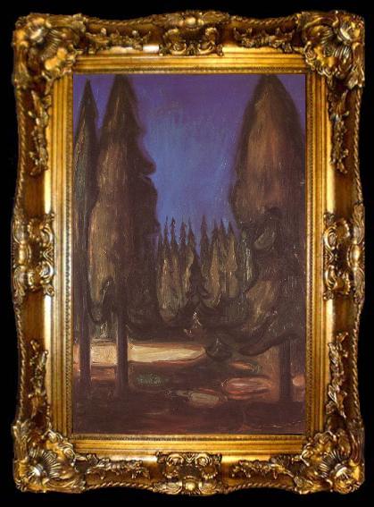 framed  Edvard Munch Forest, ta009-2