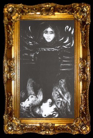 framed  Edvard Munch Pot, ta009-2
