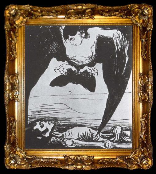 framed  Edvard Munch Monster, ta009-2