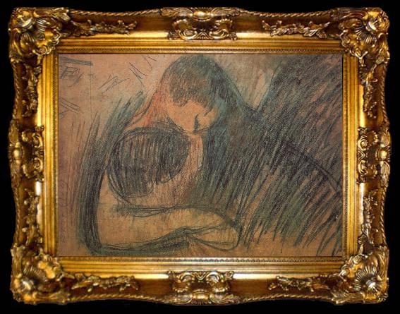 framed  Edvard Munch Vampire, ta009-2