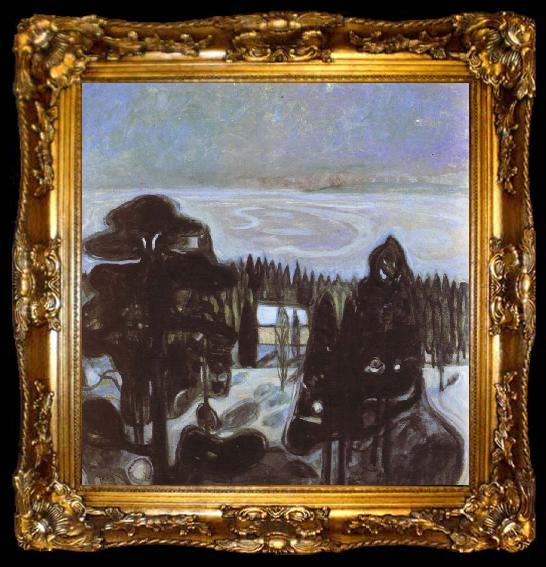 framed  Edvard Munch The night, ta009-2