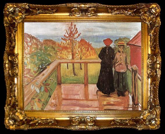 framed  Edvard Munch Rain, ta009-2