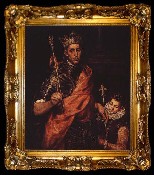 framed  El Greco ludvig den helige av frankrike, ta009-2