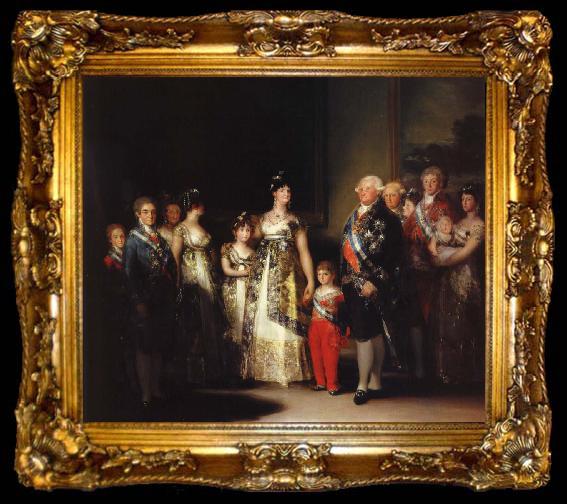 framed  Francisco Goya karl iv med sin familj, ta009-2