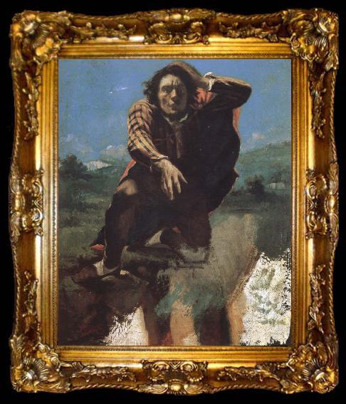 framed  Gustave Courbet Desparing person, ta009-2
