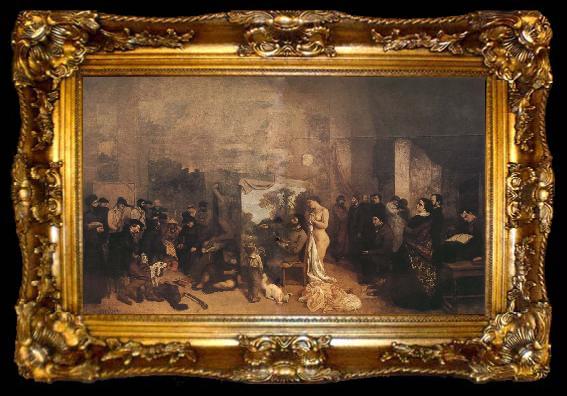 framed  Gustave Courbet Studio, ta009-2