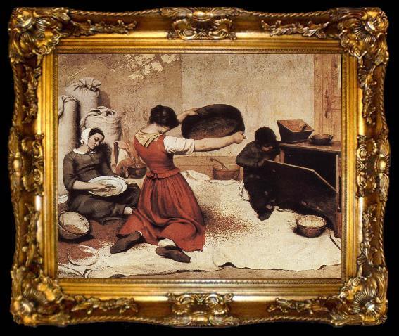 framed  Gustave Courbet Griddle paddy, ta009-2