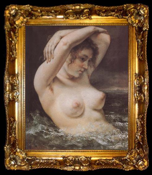 framed  Gustave Courbet Woman, ta009-2