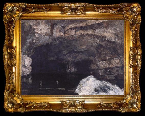 framed  Gustave Courbet The Source of the Loue, ta009-2