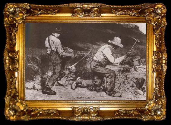 framed  Gustave Courbet Smash, ta009-2
