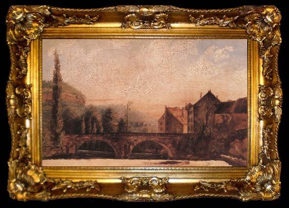 framed  Gustave Courbet Bridge, ta009-2