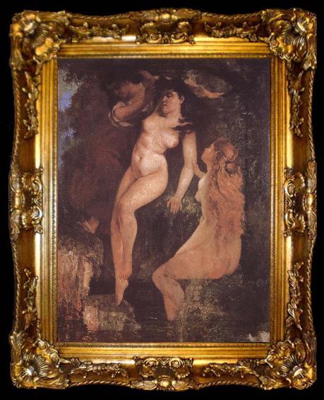 framed  Gustave Courbet Bather, ta009-2