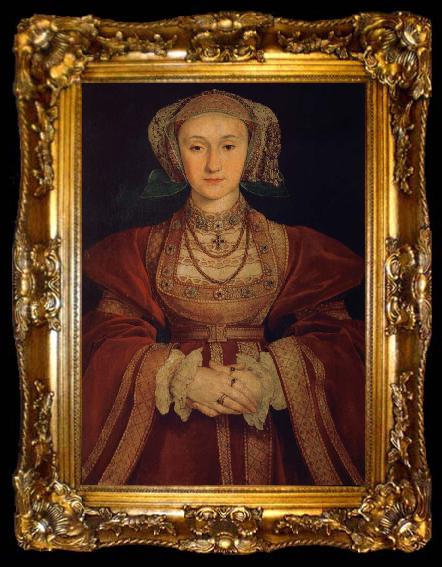 framed  Hans Holbein anna av kleve, ta009-2