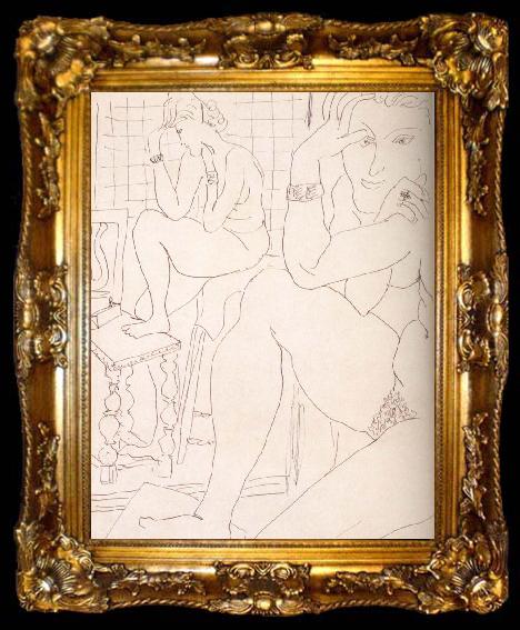 framed  Henri Matisse Mirror, ta009-2