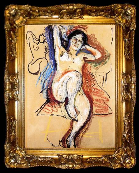 framed  Henri Matisse sitting in the Nude, ta009-2