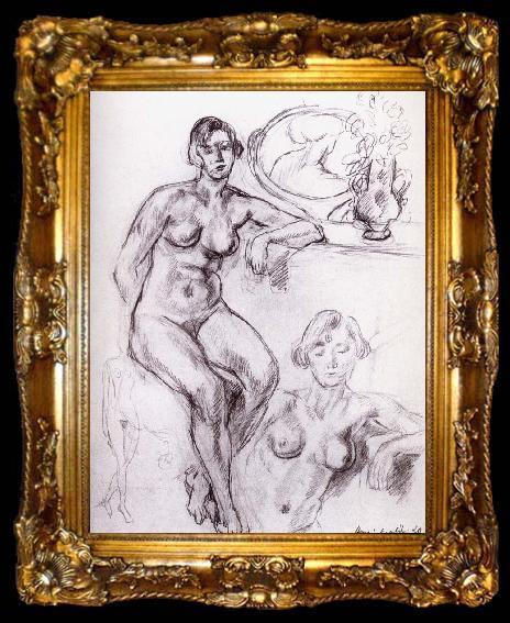 framed  Henri Matisse Nude sitting, ta009-2
