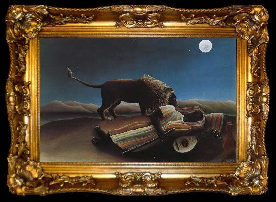 framed  Henri Rousseau Roma s sleep, ta009-2