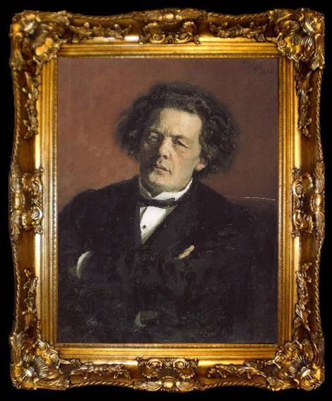 framed  Ilia Efimovich Repin Rubin Sirkin portrait, ta009-2