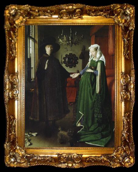framed  Jan Van Eyck makarna arnolfinis trolovning, ta009-2