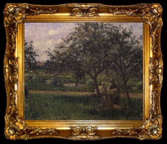 framed  Jean Baptiste Camille  Corot skottkarran, ta009-2