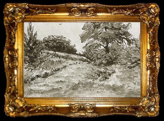 framed  Jean Francois Millet Landscape of wici, ta009-2