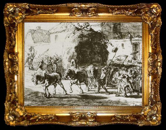 framed  Jean Francois Millet Harvest, ta009-2