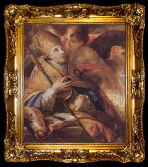 framed  Johann Michael Rottmayr St Benno, ta009-2
