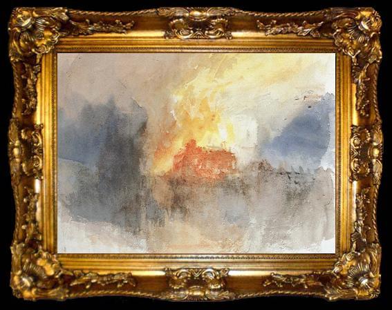 framed  Joseph Mallord William Turner Fire, ta009-2