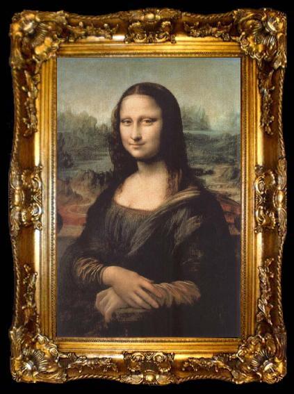 framed  Leonardo  Da Vinci Mona lisa, ta009-2