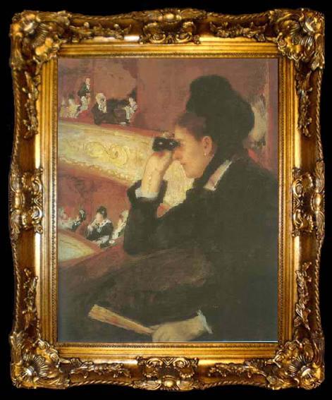 framed  Mary Cassatt In the Loge, ta009-2