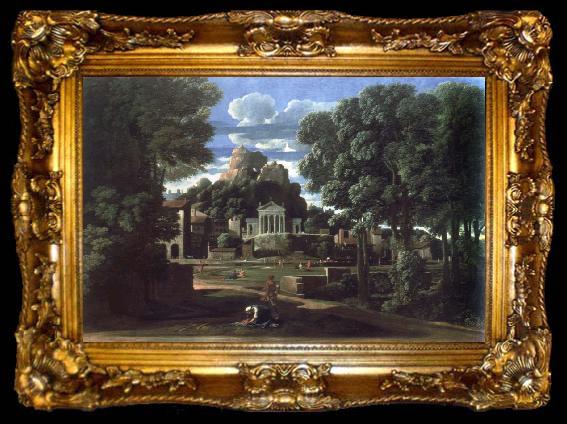 framed  Nicolas Poussin the ashes of phocion collected by his widow, ta009-2