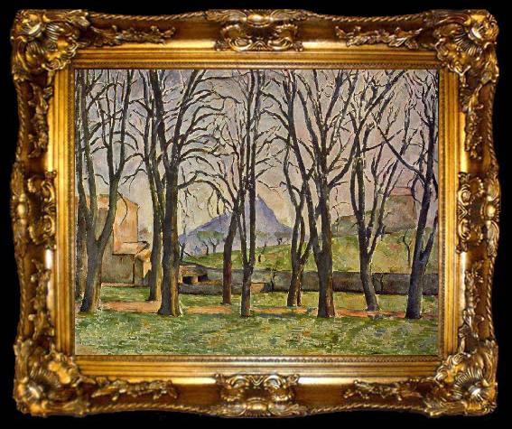 framed  Paul Cezanne Jas de Bouffan, ta009-2