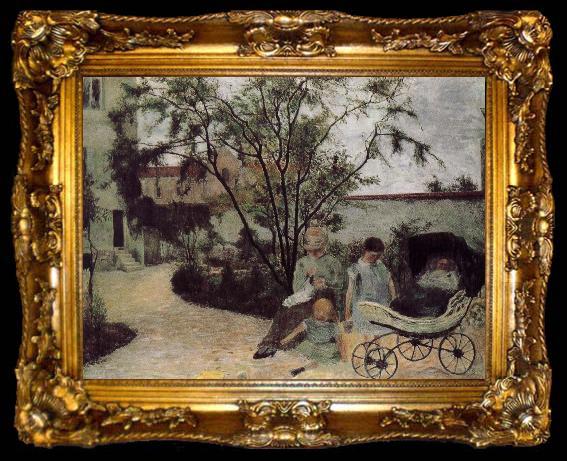 framed  Paul Gauguin Picasso Street Garden, ta009-2