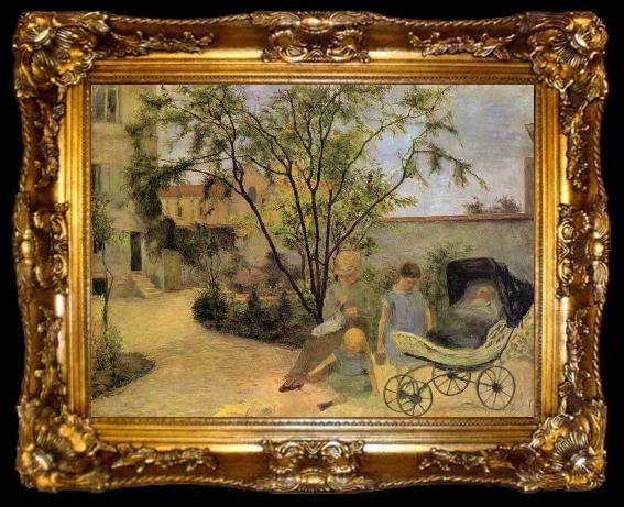 framed  Paul Gauguin Garden in Vaugirard, ta009-2