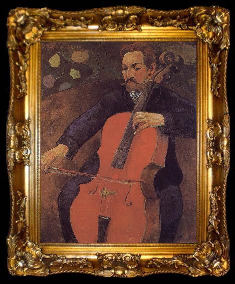 framed  Paul Gauguin Cello, ta009-2