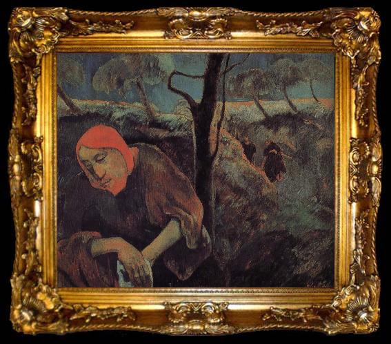 framed  Paul Gauguin Olive groves of the Christ, ta009-2